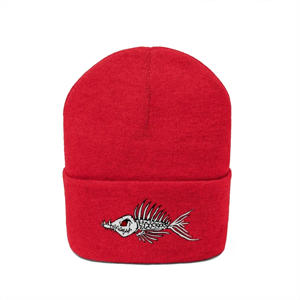 Fish Bone Knit Beanie - Printify