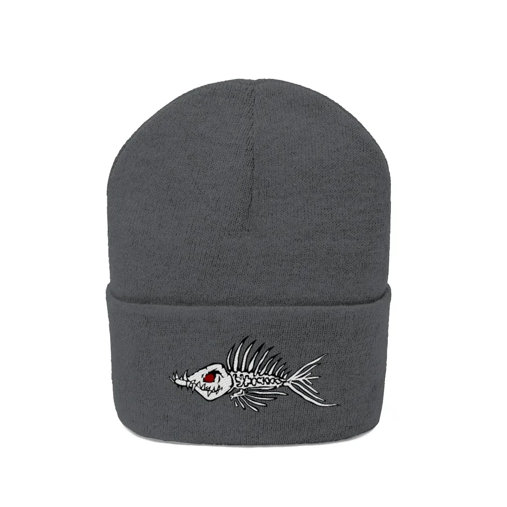 Fish Bone Knit Beanie - Printify