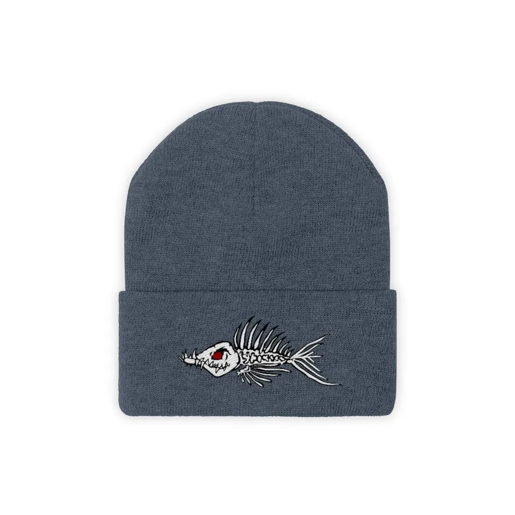 Fish Bone Knit Beanie - Printify