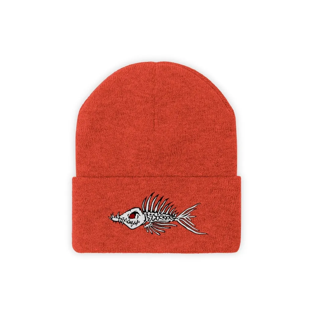 Fish Bone Knit Beanie - Printify
