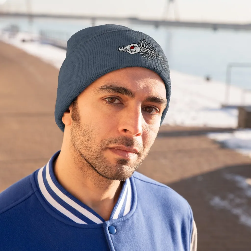 Fish Bone Knit Beanie - Printify