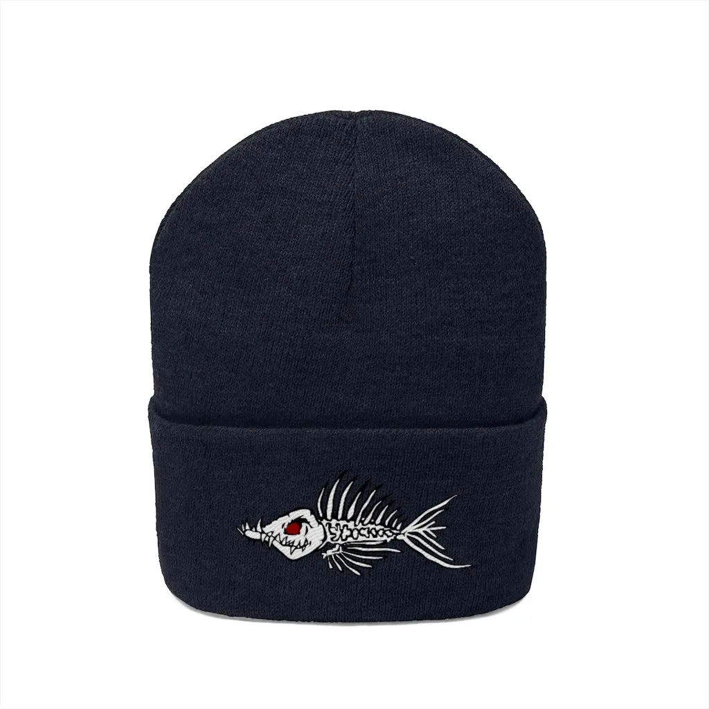 Fish Bone Knit Beanie - Printify