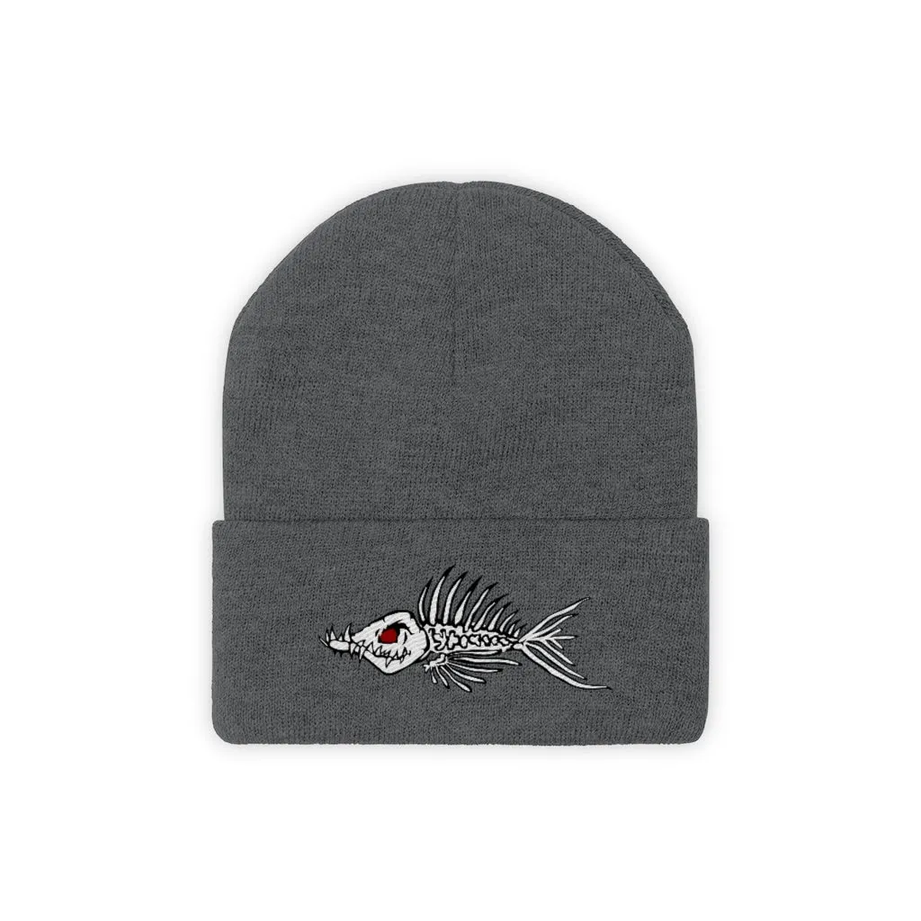 Fish Bone Knit Beanie - Printify