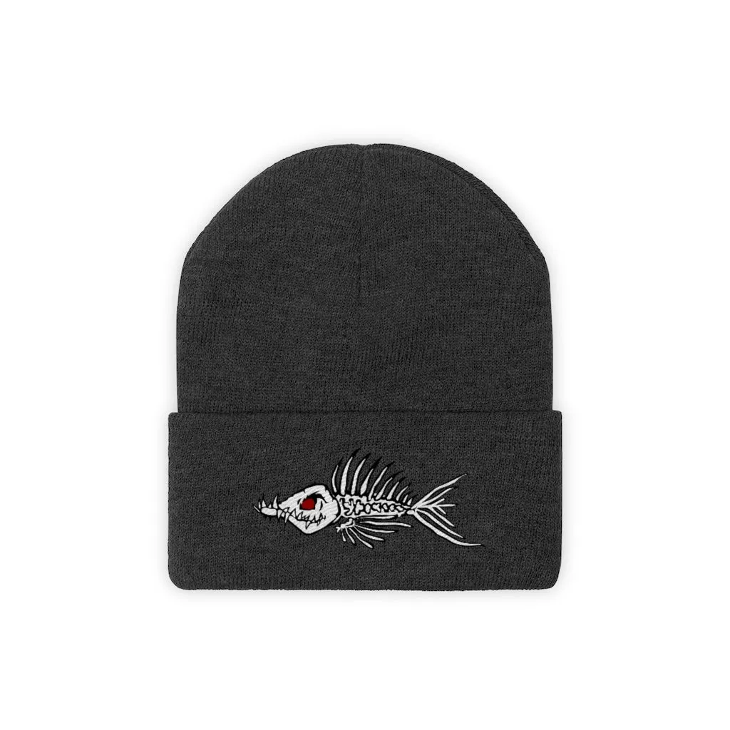 Fish Bone Knit Beanie - Printify