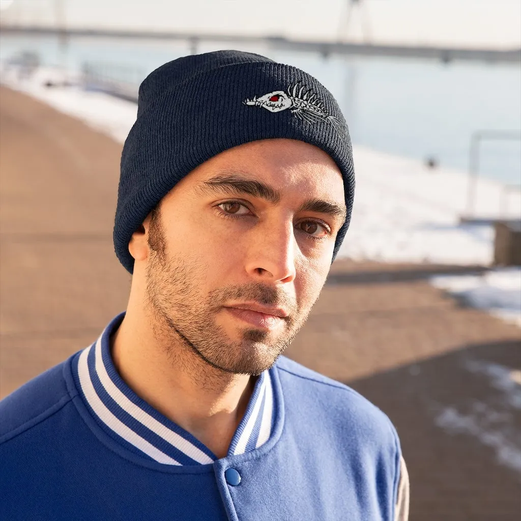 Fish Bone Knit Beanie - Printify