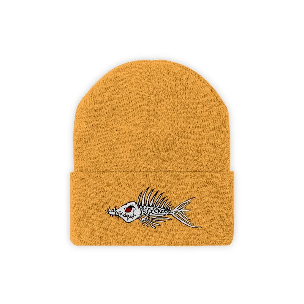 Fish Bone Knit Beanie - Printify