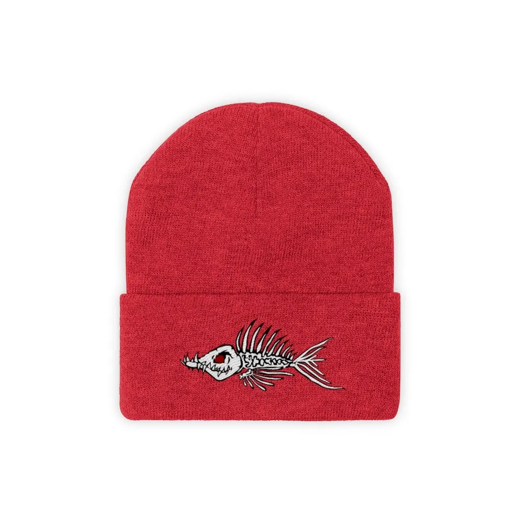 Fish Bone Knit Beanie - Printify
