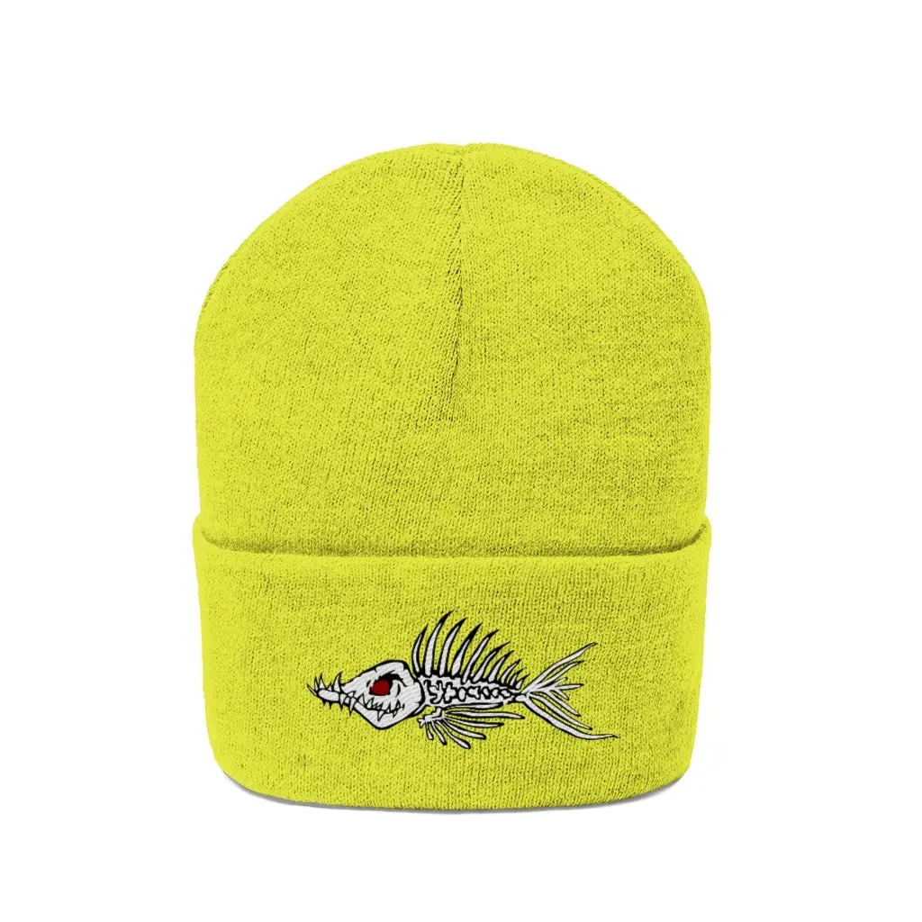 Fish Bone Knit Beanie - Printify