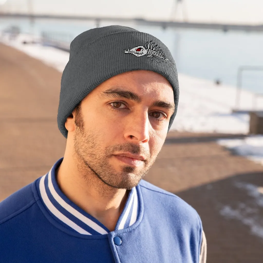 Fish Bone Knit Beanie - Printify