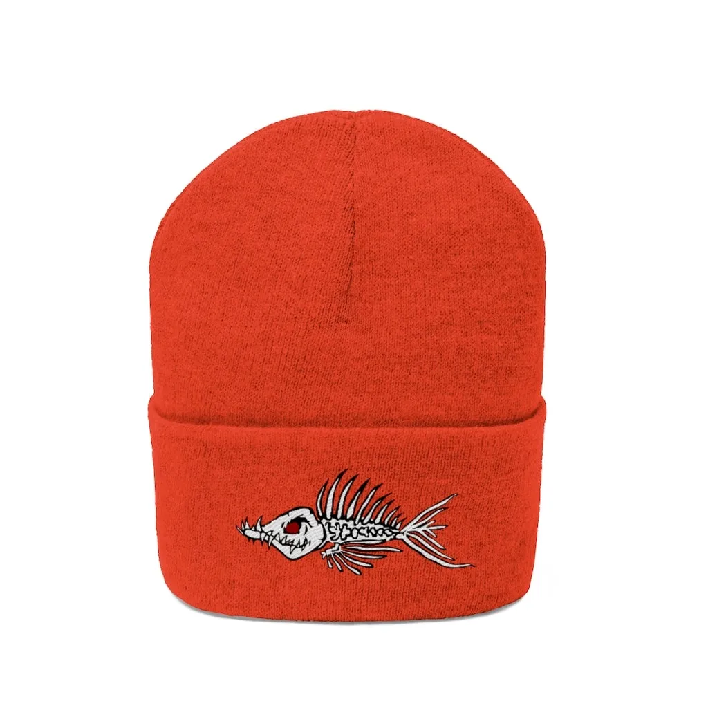 Fish Bone Knit Beanie - Printify