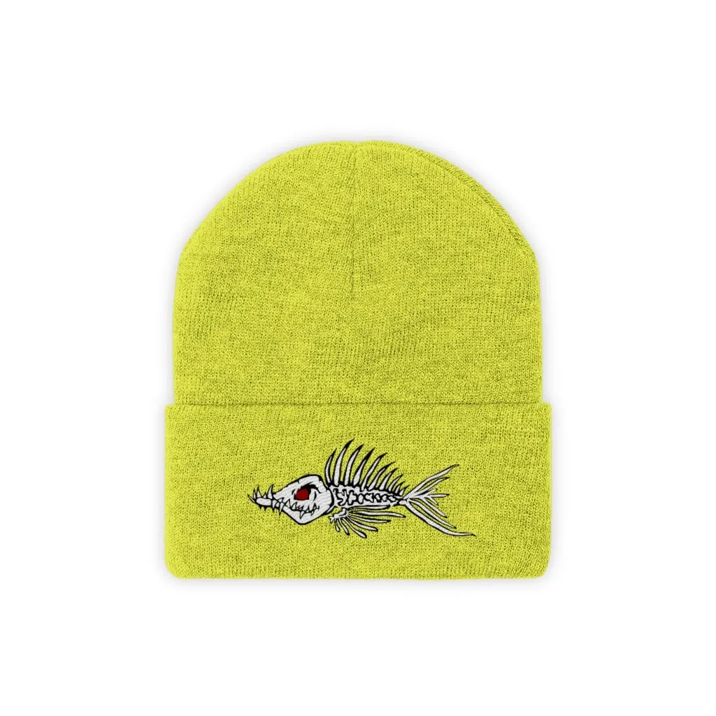 Fish Bone Knit Beanie - Printify