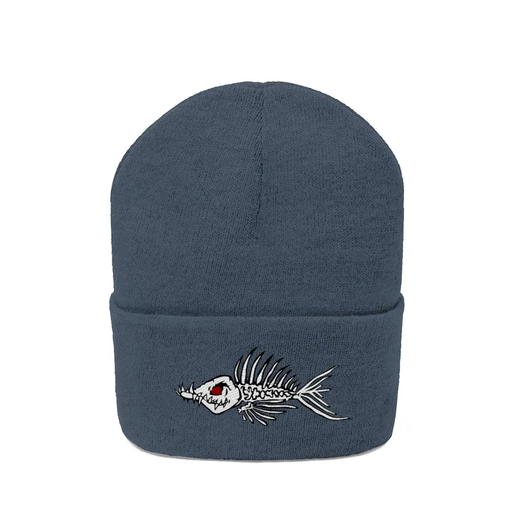 Fish Bone Knit Beanie - Printify