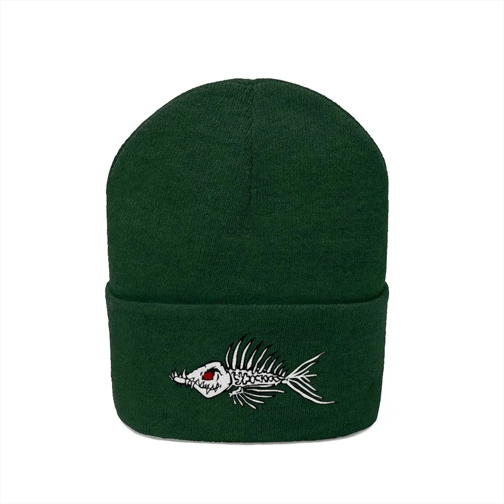 Fish Bone Knit Beanie - Printify