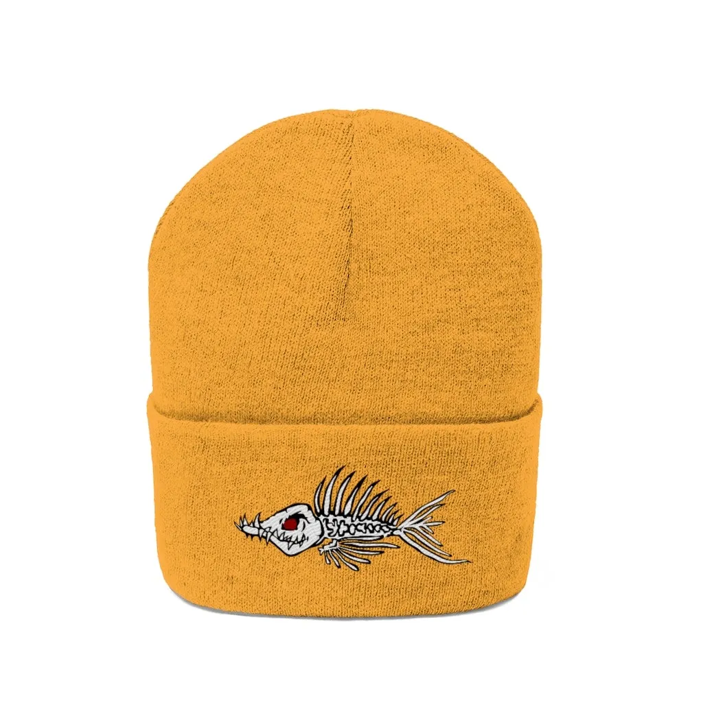 Fish Bone Knit Beanie - Printify