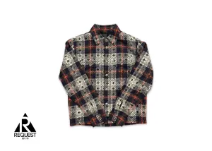 Flannel Jacket "Cream/Navy/Red"