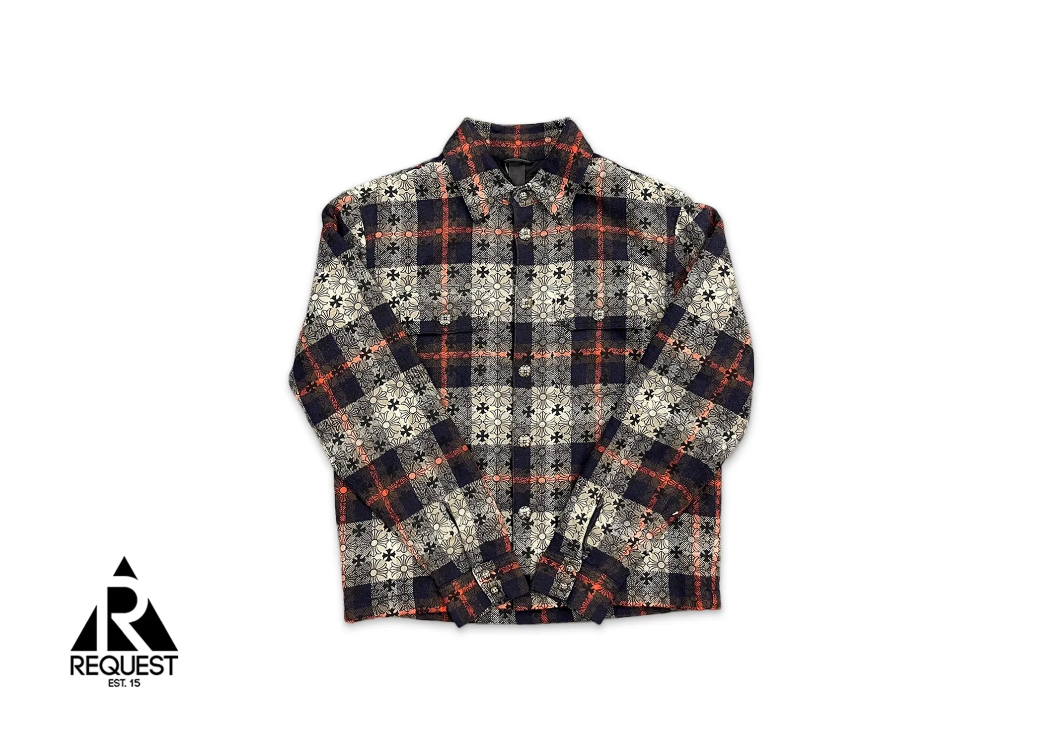 Flannel Jacket "Cream/Navy/Red"