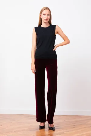FLAVIA Velvet Burgundy