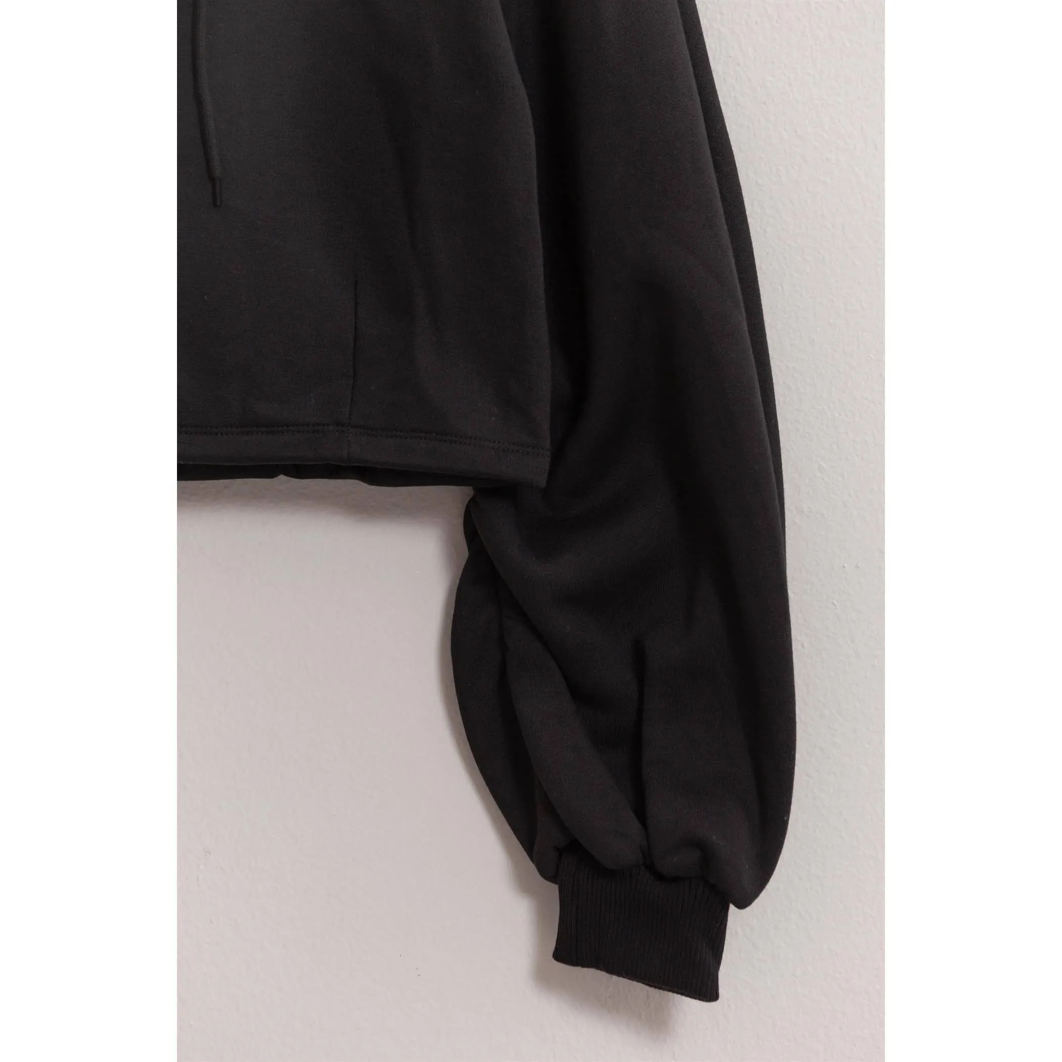 Fleece French Terry Hood HYFVE Pullover: Black