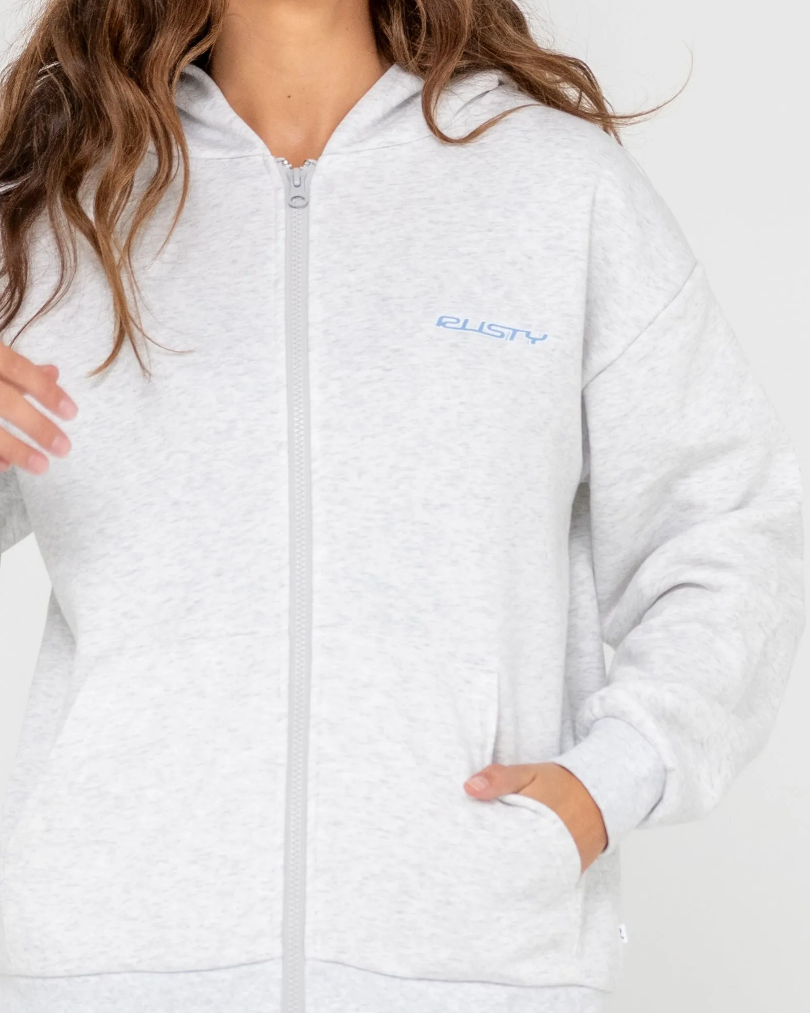 Flip Mommy Zip Through Fleece Hoodie