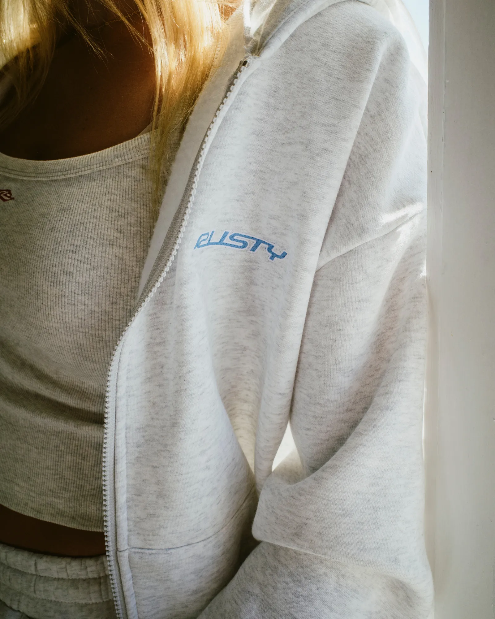 Flip Mommy Zip Through Fleece Hoodie