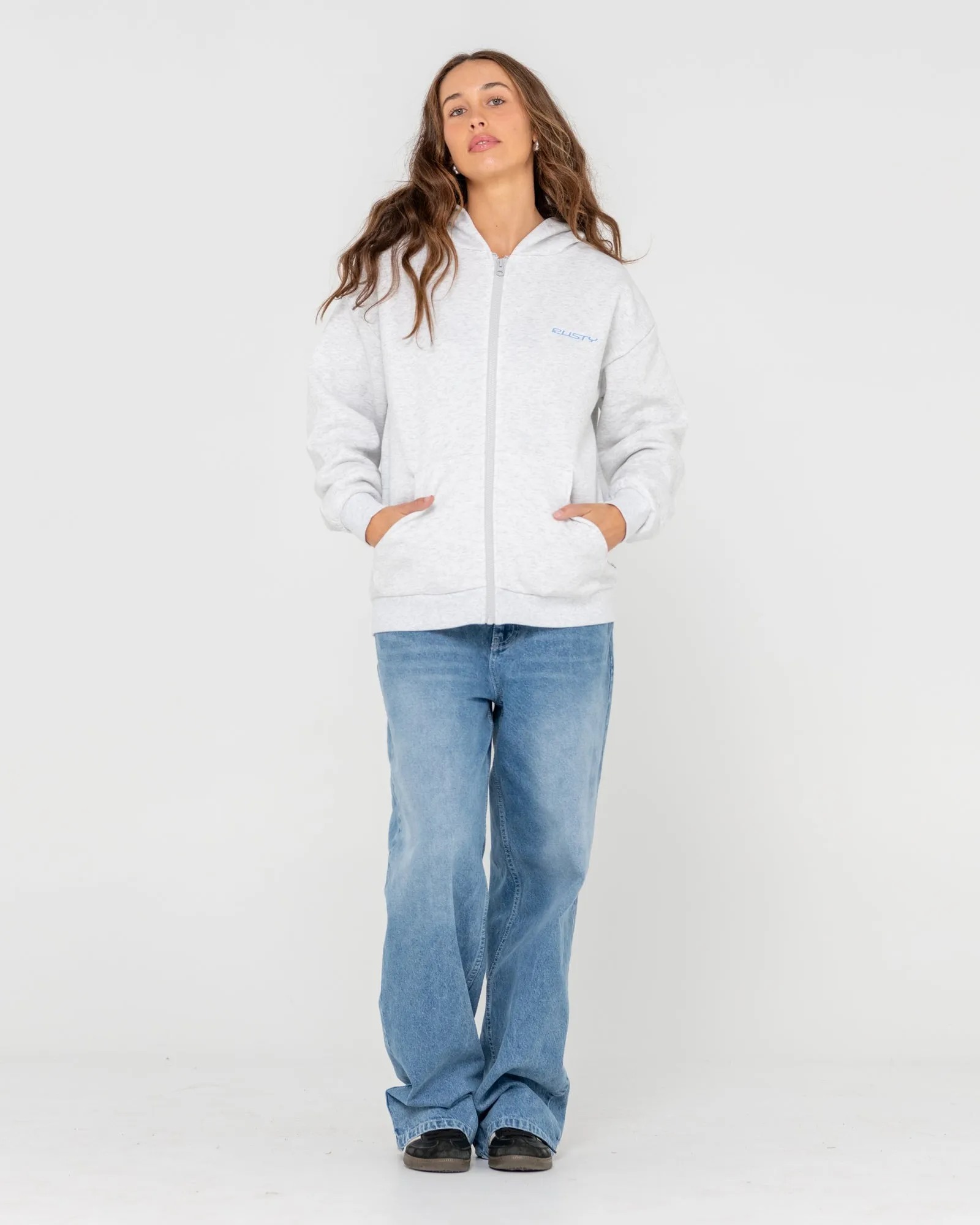 Flip Mommy Zip Through Fleece Hoodie