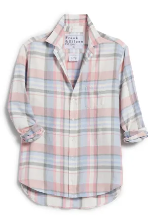 Frank & Eileen "Eileen" Button Up in Frank and Eillen Pink, Blue, Gray Plaid