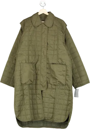 French Connection Olive Quilted Jacket M/L
