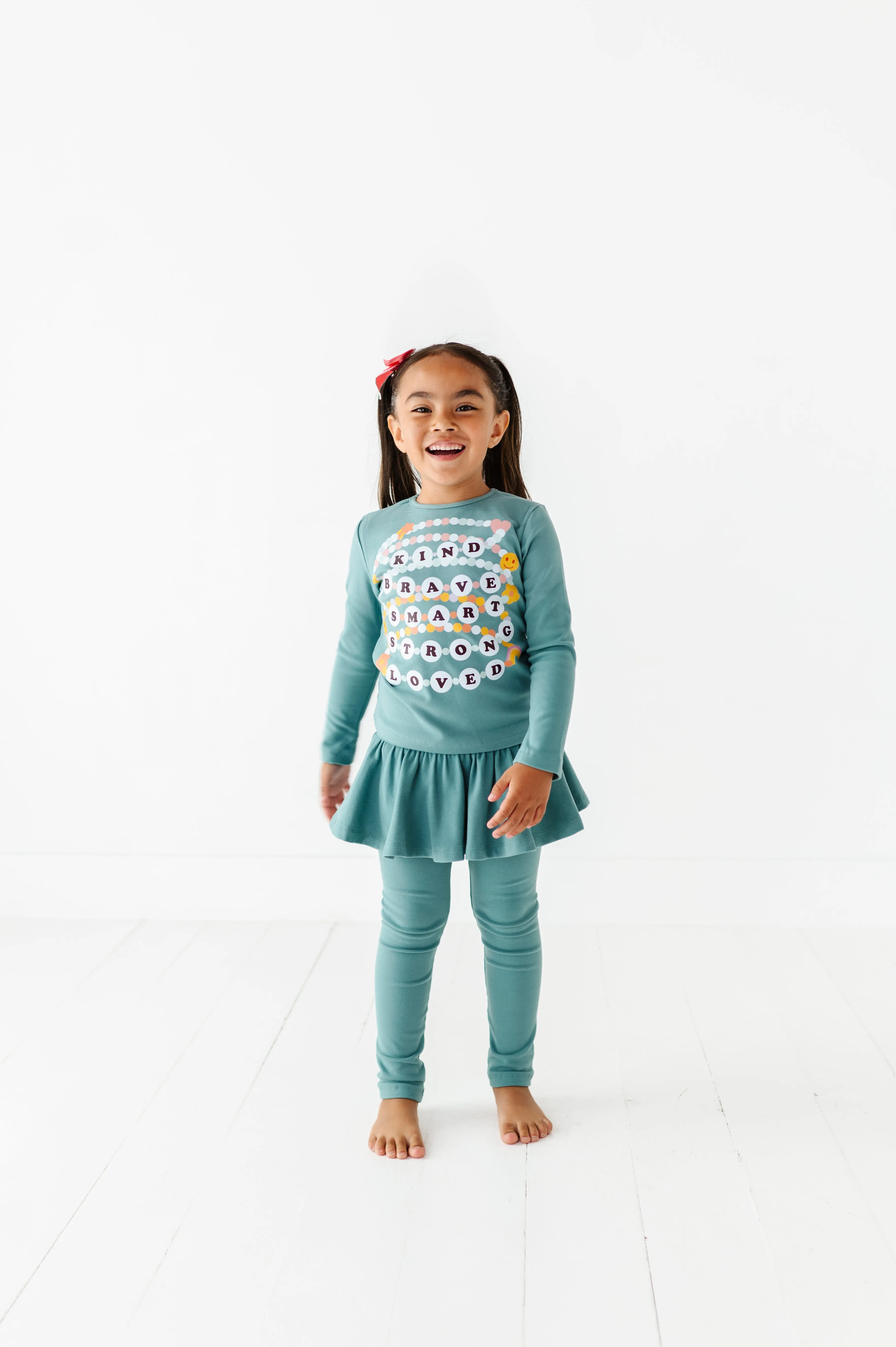 Friendship Bracelets | Jade Fleece skirted SET