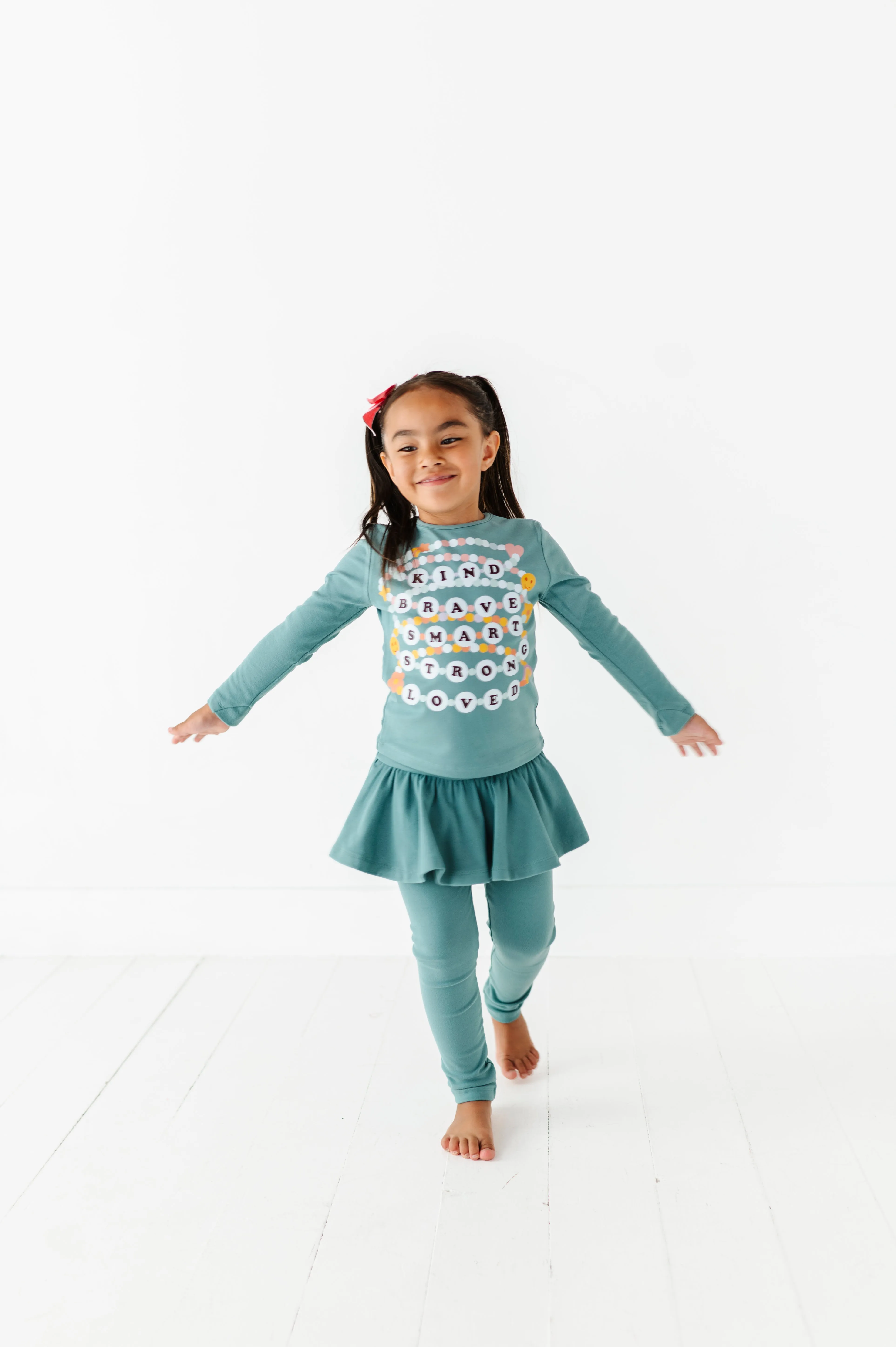 Friendship Bracelets | Jade Fleece skirted SET