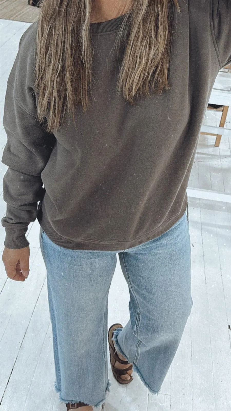 Fundamental Fleece Sweatshirt in Grey