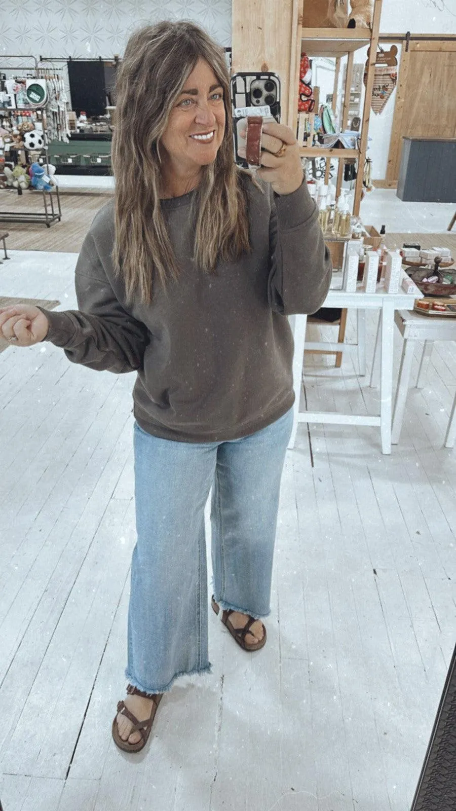 Fundamental Fleece Sweatshirt in Grey