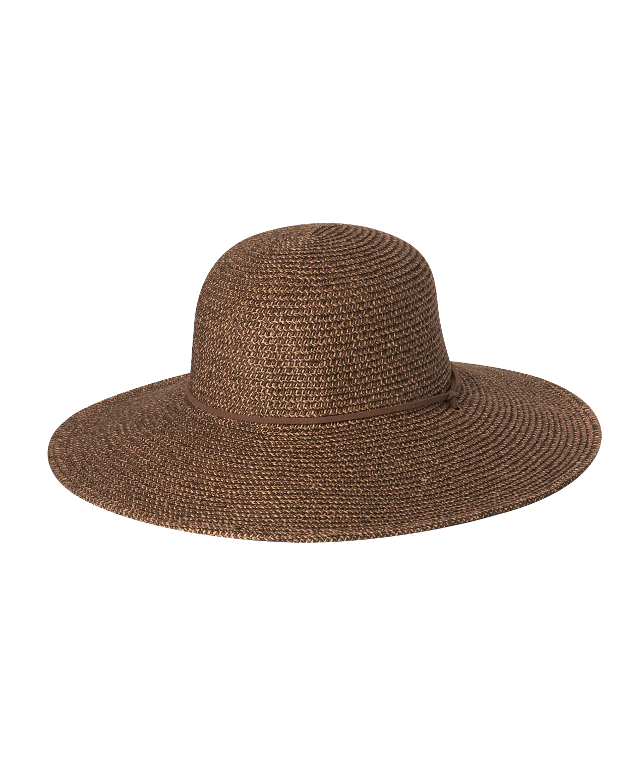 Genovieve Wide Brim Hat in Chocolate