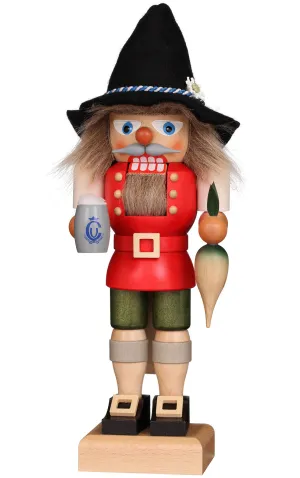 German Nutcracker : Bavarian with Fabric Hat