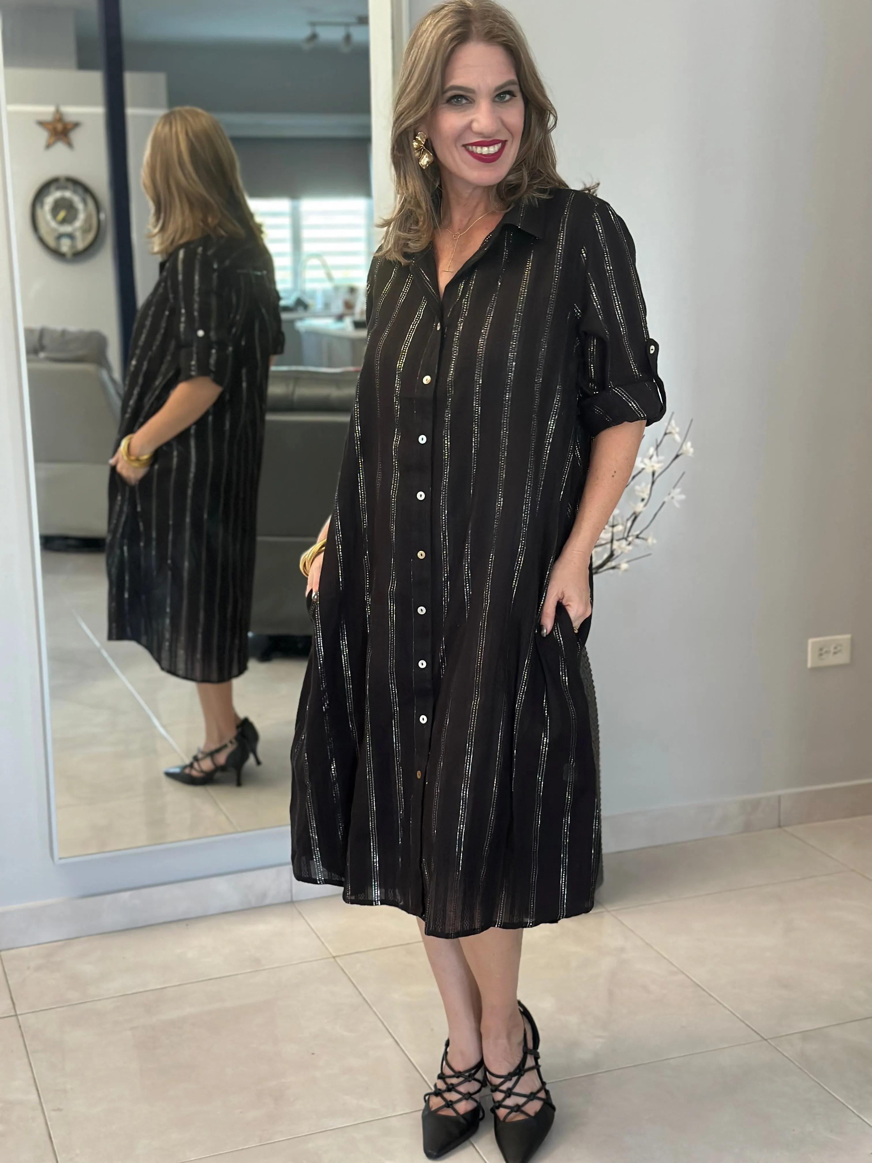Giana Black Dress