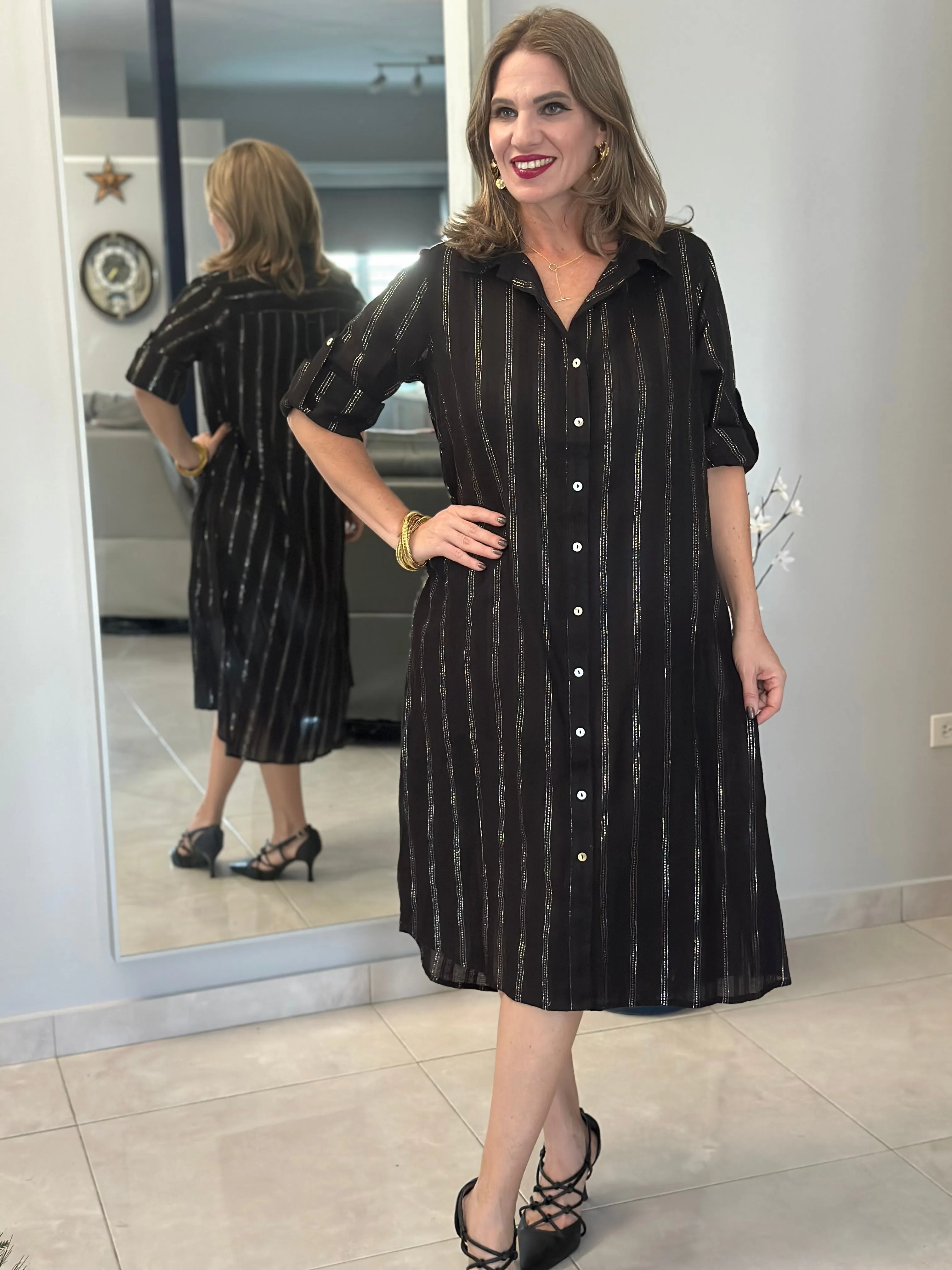 Giana Black Dress