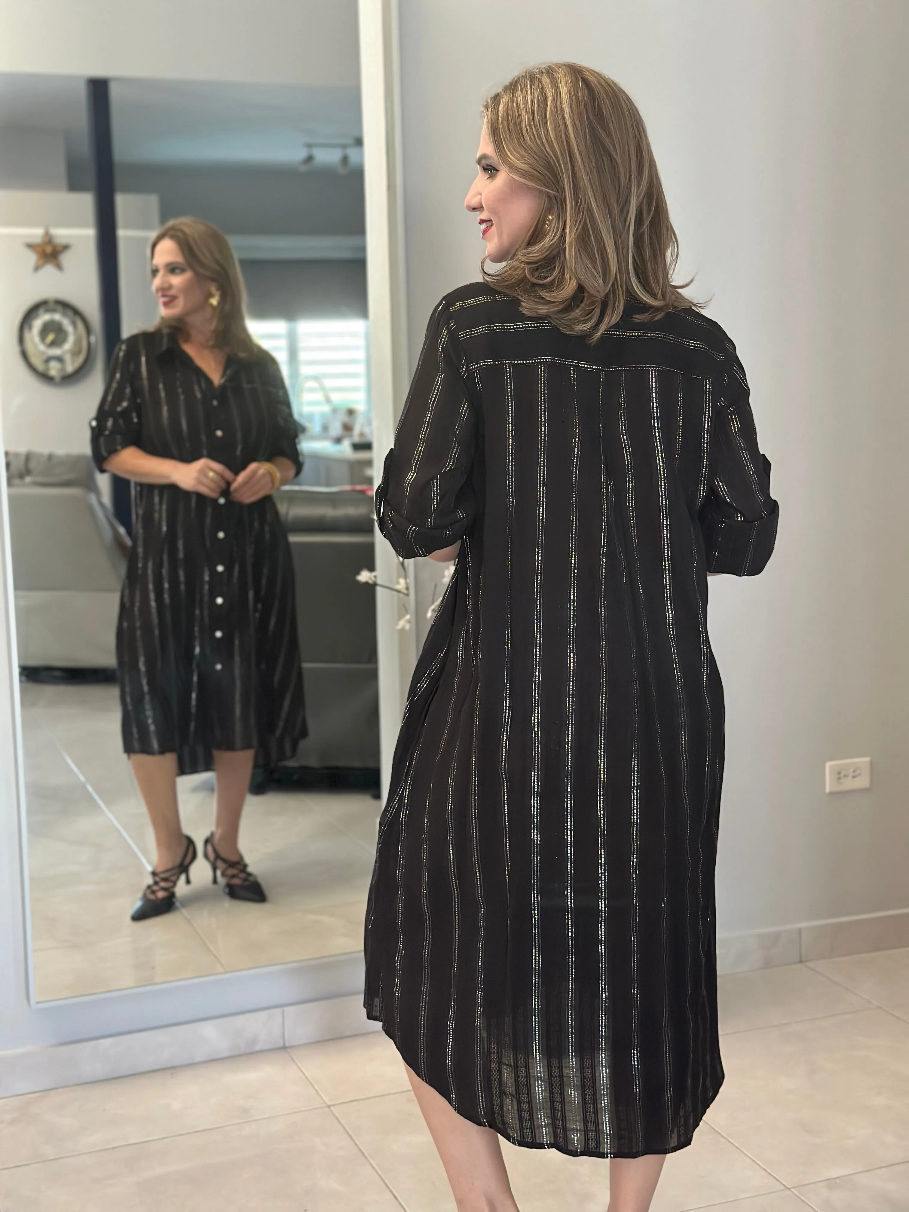 Giana Black Dress