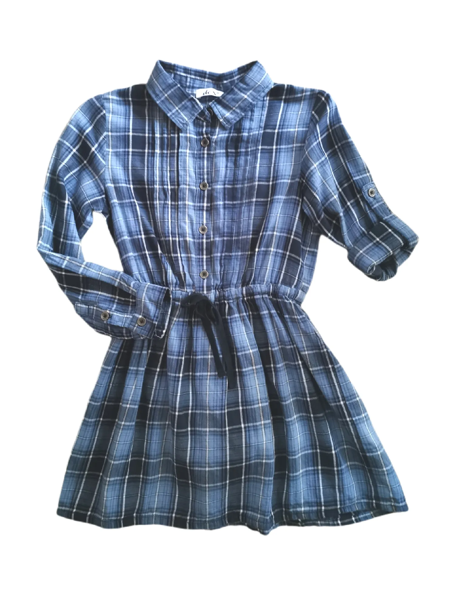 GIRL SIZE 6 YEARS - DEX Kids, Flannel Dress Tunic VGUC B37