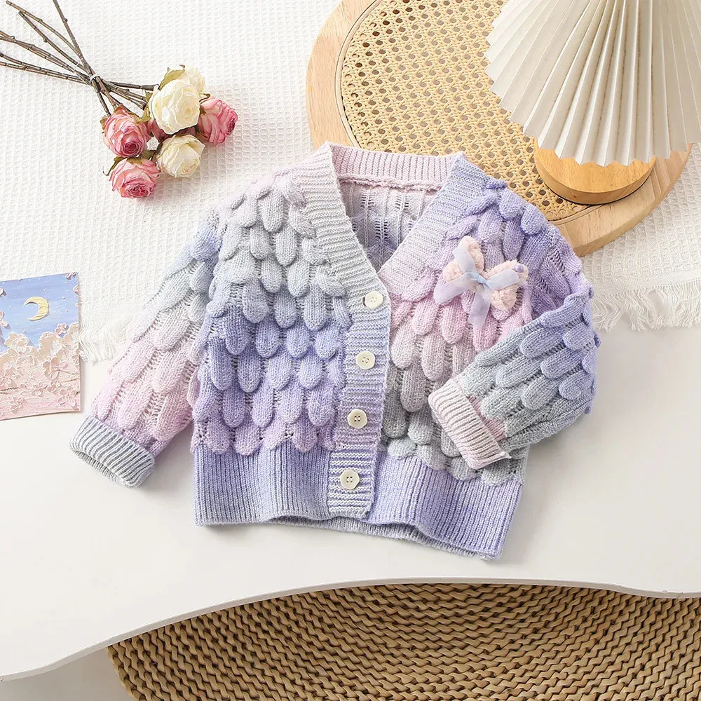 Girls Sweater & Skirt Party Suit
