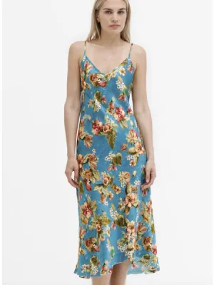 Go Silk Go Slip Dress in Belle Fleur