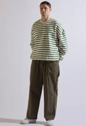 Green Stripe Sweatshirt