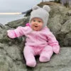 Grey Bear – children’s knitted beanies, cute winter hats