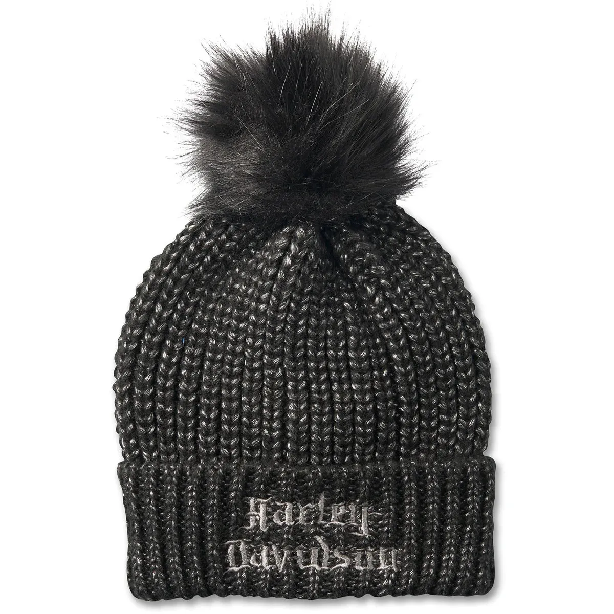 Harley-Davidson® Women's Old English Pom Beanie - Black
