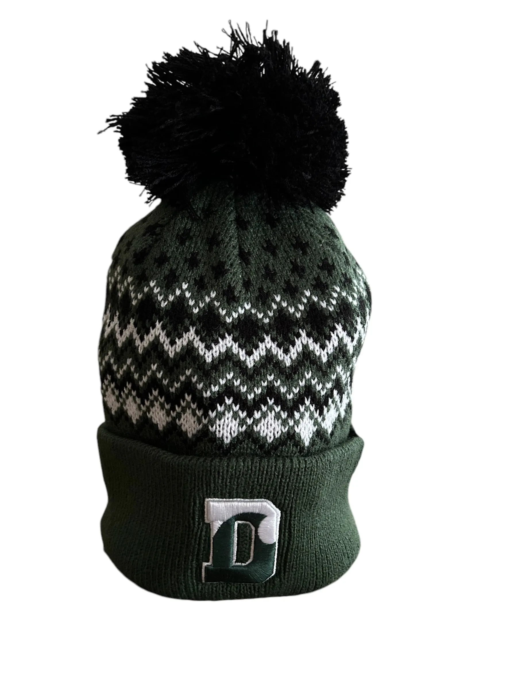 Hat - '47 Brand Elsa Cuff Knit Beanie - Green/Black/White