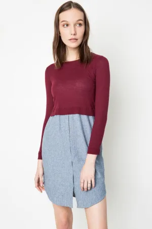 HOLLY PLUM SWEATER DRESS