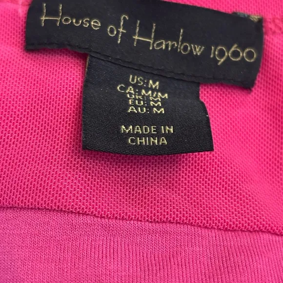 HOUSE OF HARLOW NEW 2PC HOT PINK BODYCON RUCHED SLEEVELESS TOP &amp; MAXI SKIRT SZ M