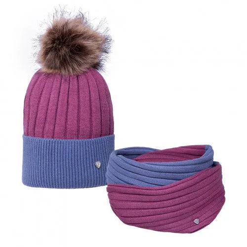 Hy Equestrian Synergy Luxury Bobble Hat And Snood Bundle Deal