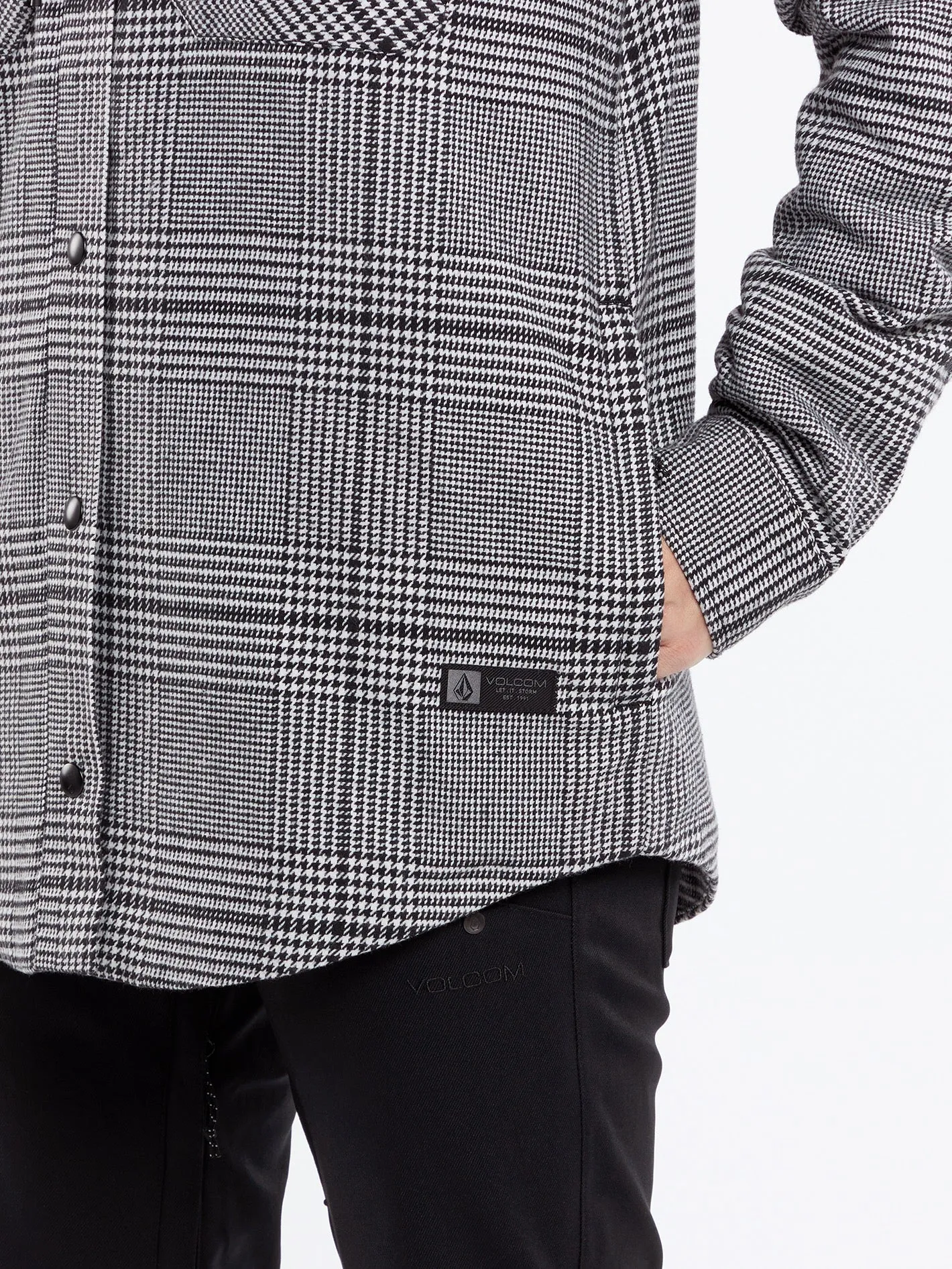 Insulated Flannel Jacke - MOONBEAM