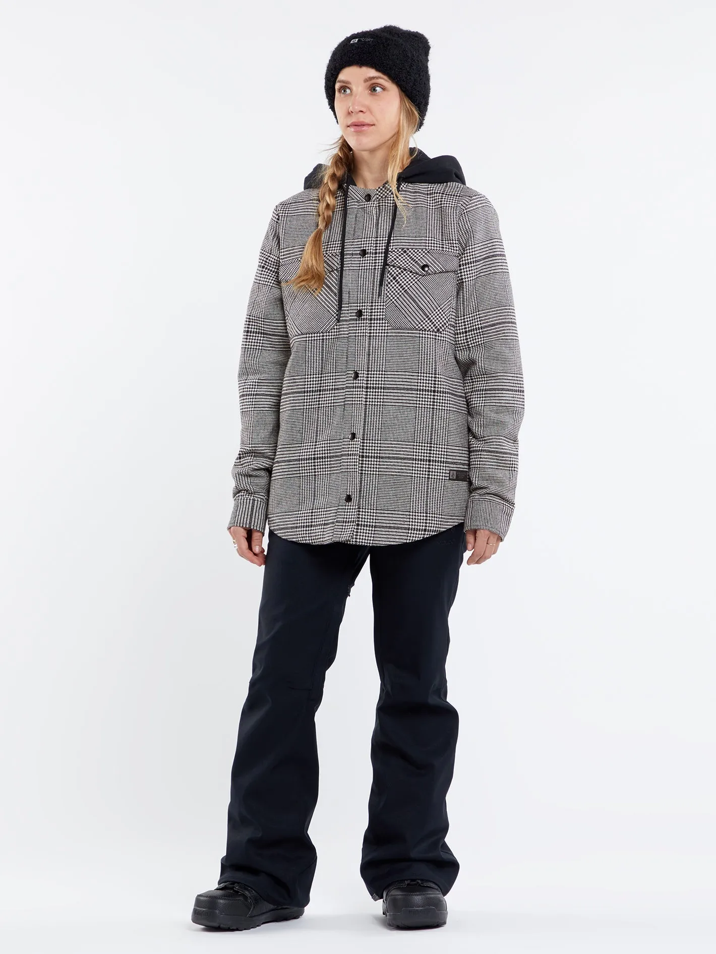 Insulated Flannel Jacke - MOONBEAM