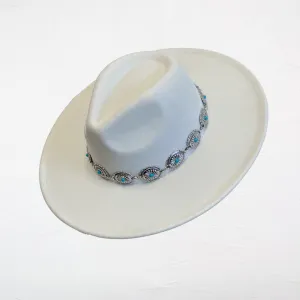Ivory Western Concho Band Hat