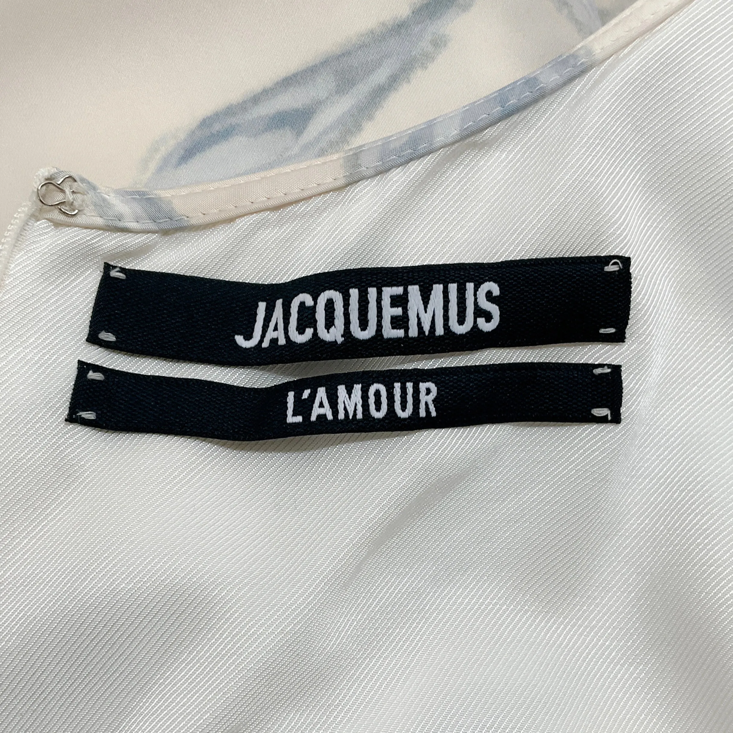 Jacquemus Ivory / Blue Floral Maxi Dress
